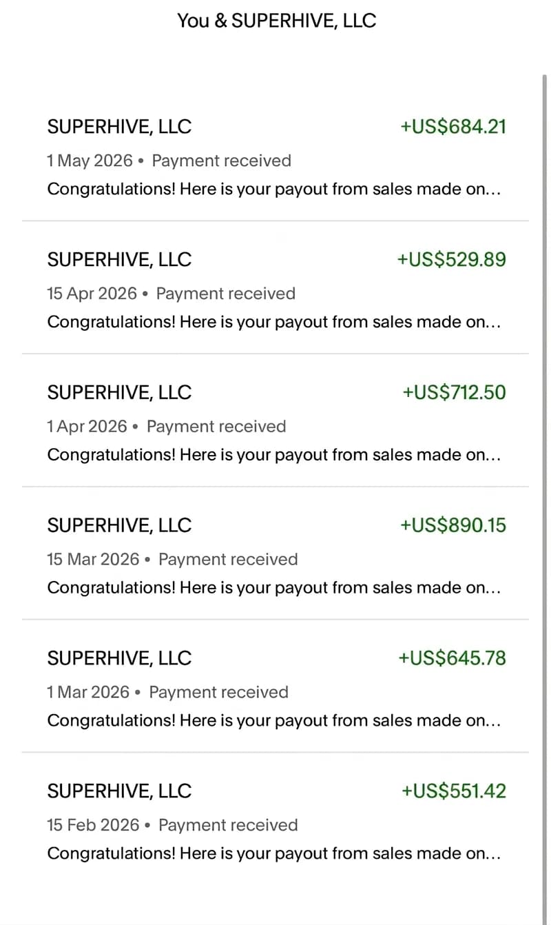 Blender Market payouts
